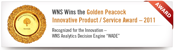 WNS Wins the Golden Peacock Innovative Product / Service Award &ndash; 2011