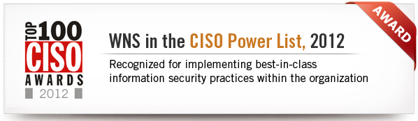 WNS in CISO Power List 2012
