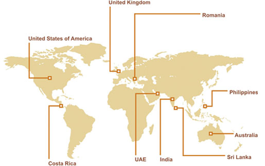 WNS Global BPO Delivery Locations